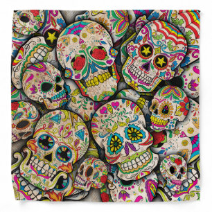 Best Selling Sugar Skull Pattern Bandana