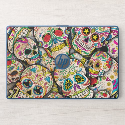 Best Selling Sugar Skull Pattern HP Laptop Skin