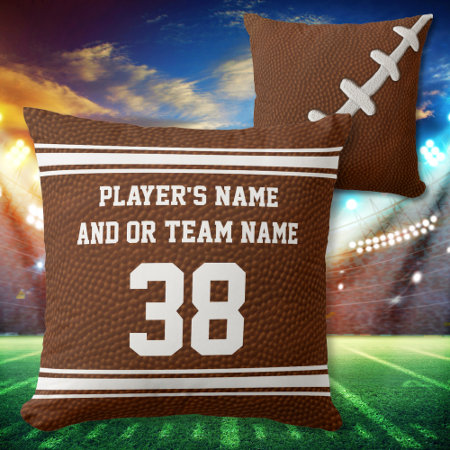 Best Senior Night Football Gifts Personalized Throw Pillow