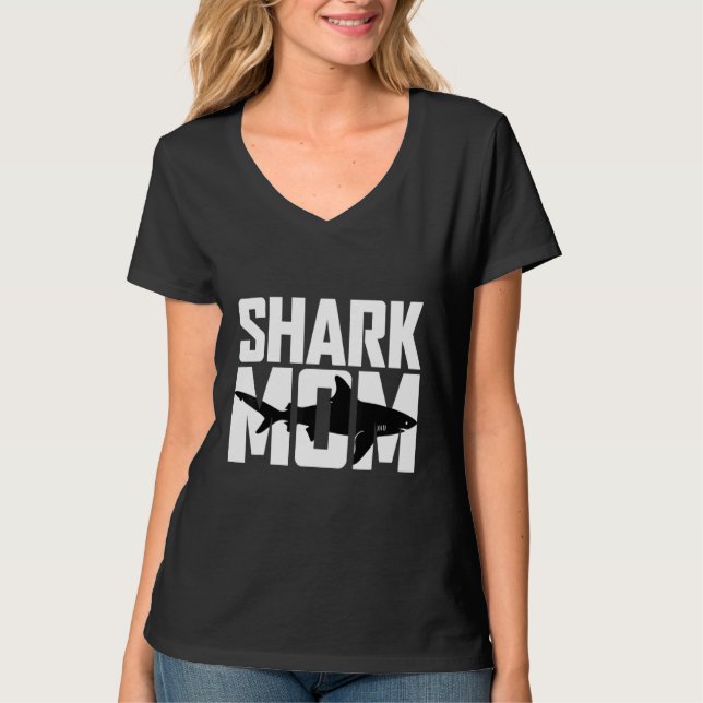 Best Shark Mom Mother's Day Celebration T-Shirt (Front)