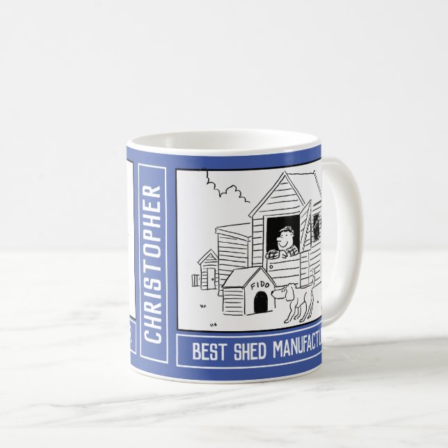 Best Shed or Garden Buildings Maker with Name. Coffee Mug (Front Right)