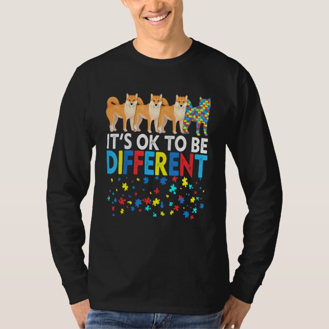 Best Shiba Inu Dog Dad Mom Ever Autism Awareness T-Shirt (Front)