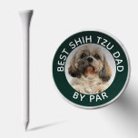 Best Shih Tzu Dad by Far Dog Photo Custom Golf Tees<br><div class="desc">Show off your love for your furry best friend on the golf course with our customizable photo golf tees! Featuring an adorable dog photo, these tees can be easily personalized with a photo of your own beloved canine companion. Plus, you can make it extra special by choosing your preferred "dad"...</div>