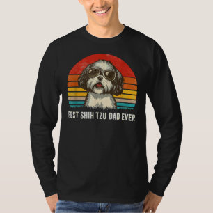 Best Shih Tzu Dad Ever  Fathers Day       T-Shirt