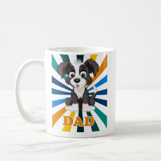 Best Shih Tzu Dad Ever Funny Cartoon Dog Gift Coffee Mug