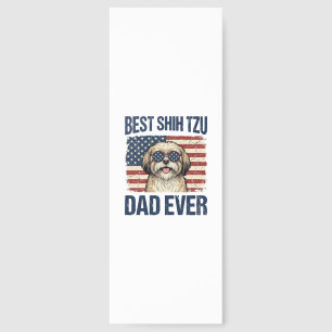 Best Shih Tzu Dad Ever Patriotic Dog Bookmarks
