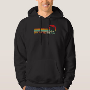 Best Shih Tzu Dad Ever Retro Shih Tzu Dog Owner D Hoodie