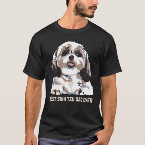 Best Shih Tzu Dad Ever T_Shirt