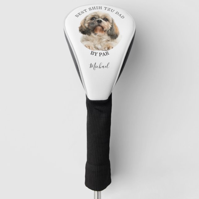 Best Shih Tzu Dog Dad Birthday Keepsake Golf Head Cover (Front)