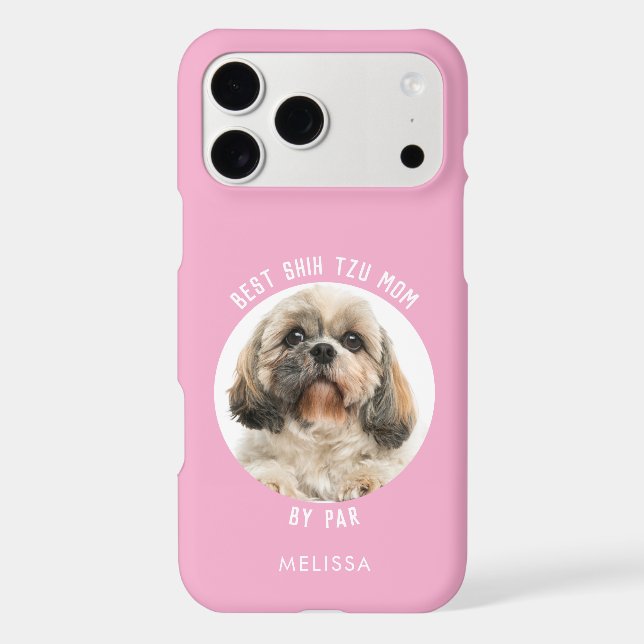Best Shih Tzu Dog Mom Personalized iPhone Case (Back)