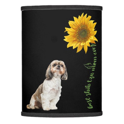 Best Shih Tzu Mom Ever Sunflower Gift Lamp Shade