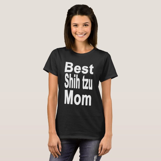 Best Shih tzu Mom Shirt, Dog T-Shirt (Front Full)