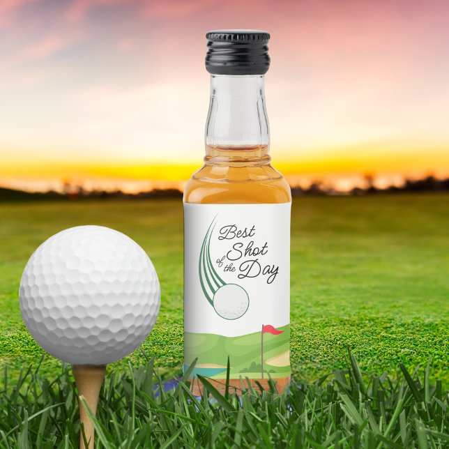 Best Shot of the Day Golf Favor Liquor Bottle Label (Best shot of the day miniature liquor label golf favor decoration
)