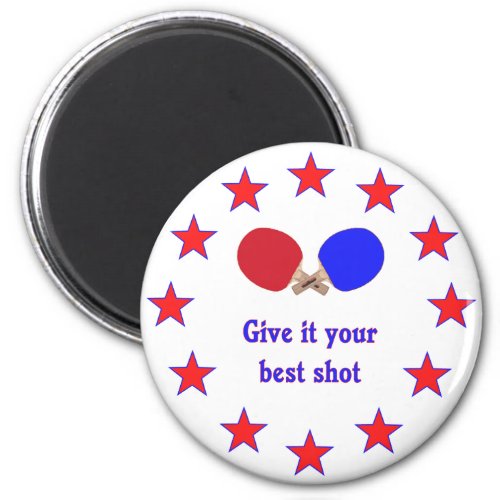 Best Shot Ping Pong Magnet