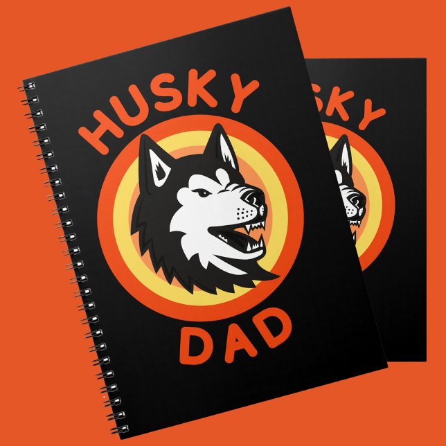 Best Siberian Husky Dad, Husky Dog Lovers Gift Notebook (Creator Uploaded)