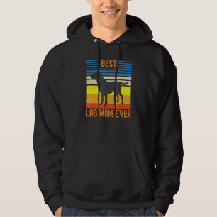 Best Silver Lab Mom Ever Vintage Retro Labrador Re Hoodie