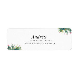 Best Simple elegant couple return adress label