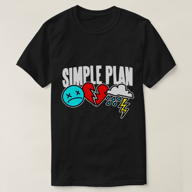 Best Simple plan band logo,genre rock favorite Ess T-Shirt (Design Front)