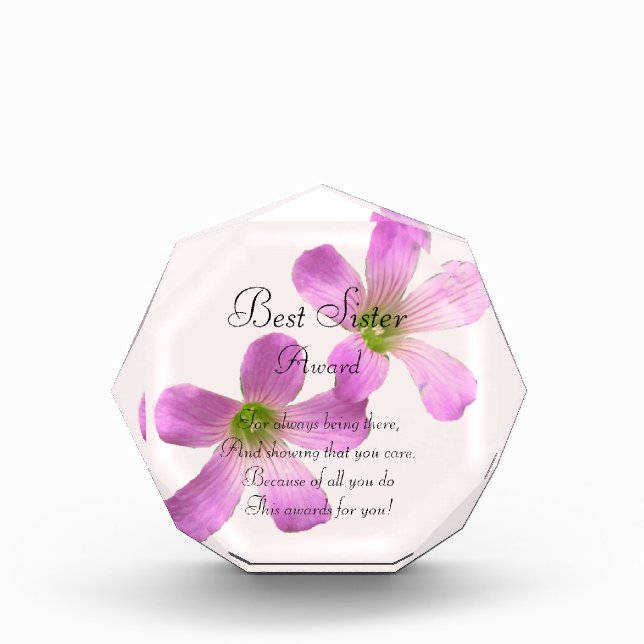 Best Sister Award (Front)