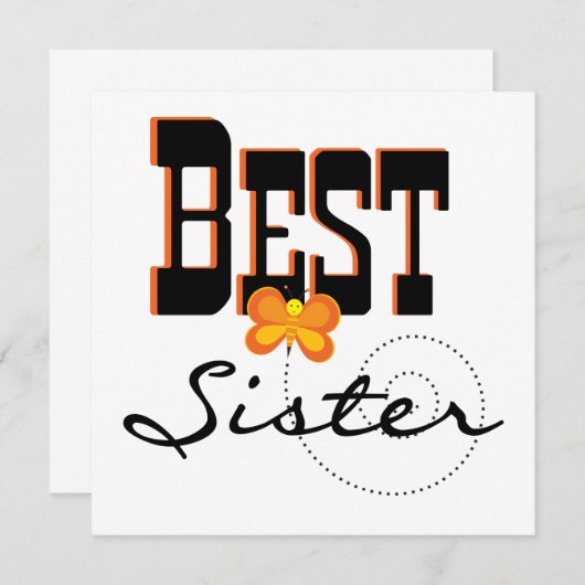 Best Sister Butterfly Gifts (Front/Back)