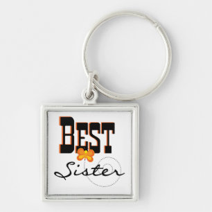 Best Sister Butterfly Gifts Keychain