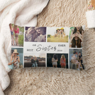 Best Sister Ever – 8 Photo Collage Pillow