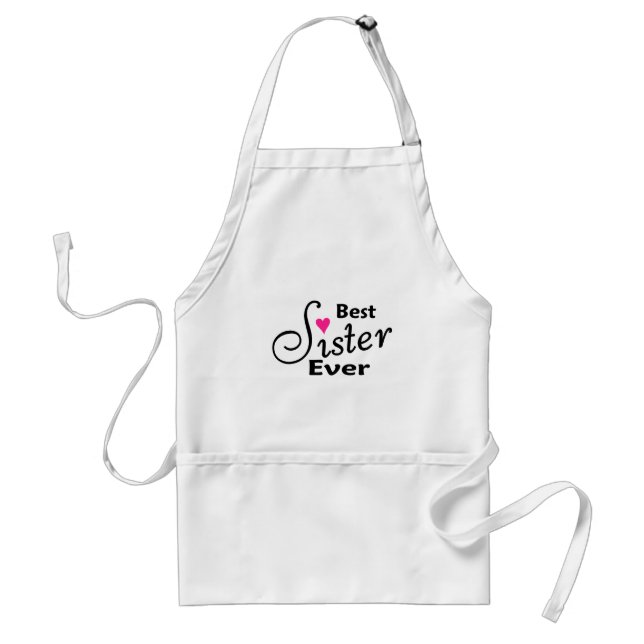 Best Sister Ever Adult Apron (Front)