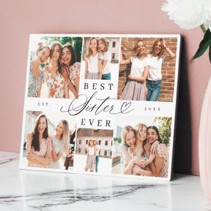 Best Sister Ever BFF Friends Photo Collage Plaque