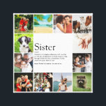 Best Sister Ever Definition 12 Photo Collage Canvas Print<br><div class="desc">Personalise the 12 favourite photos and personalized definition for your special sister to create a unique gift. A perfect way to show her how amazing she is every day. Designed by Thisisnotme©</div>