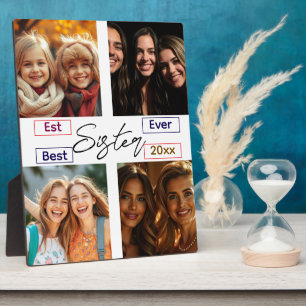 Best Sister Ever Personalized Journal with Custom  Plaque