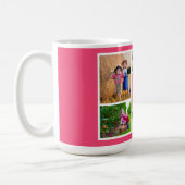 Best Sister Ever Pink Photo Collage Coffee Mug (Left)