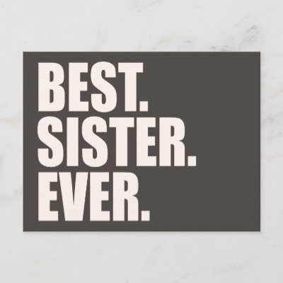 Best. Sister. Ever. Postcard
