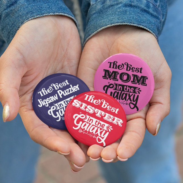 Best Sister in world galaxy trophy greatest Sister Button (The best badges)