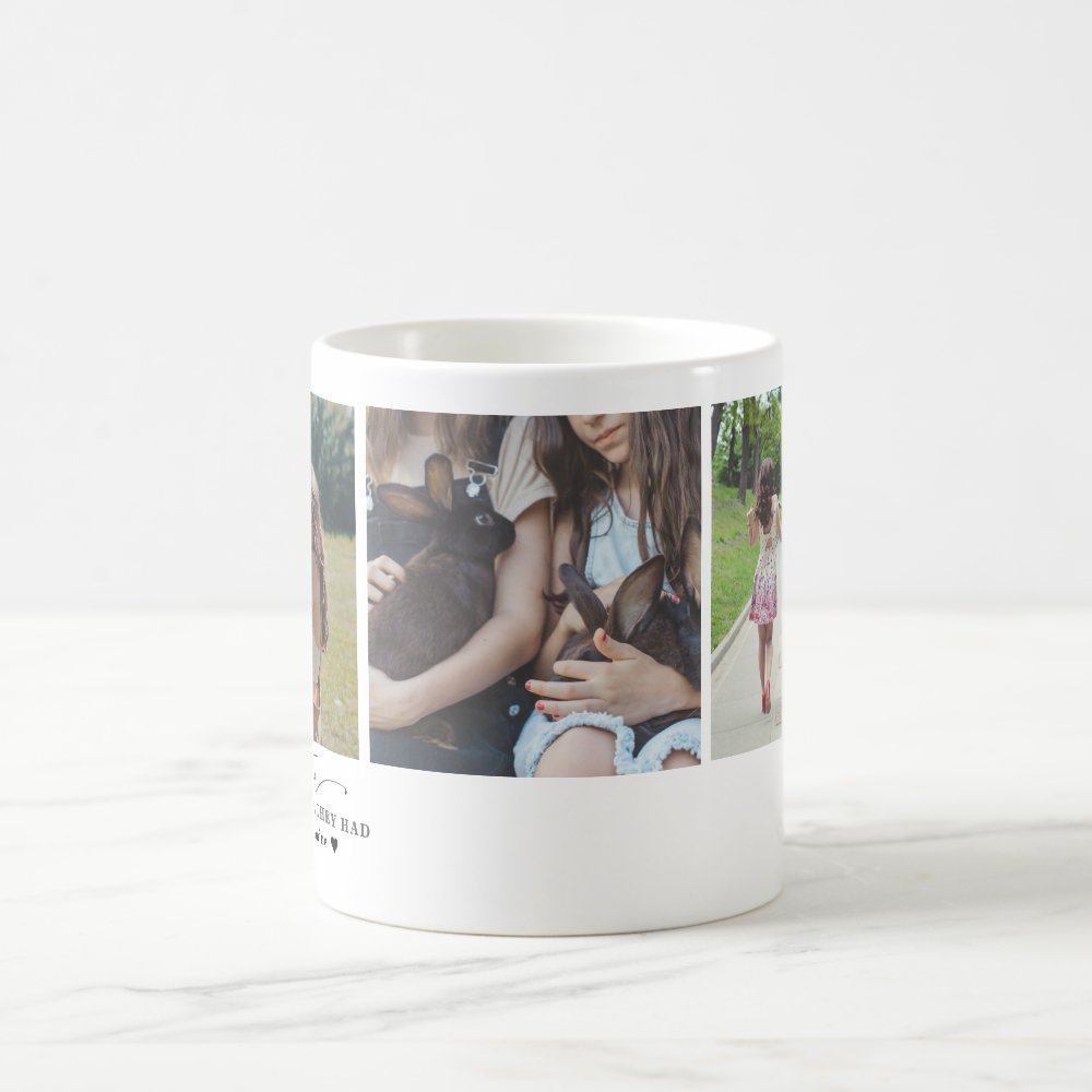 Best Sister Modern Minimal Custom Photo Coffee Mug