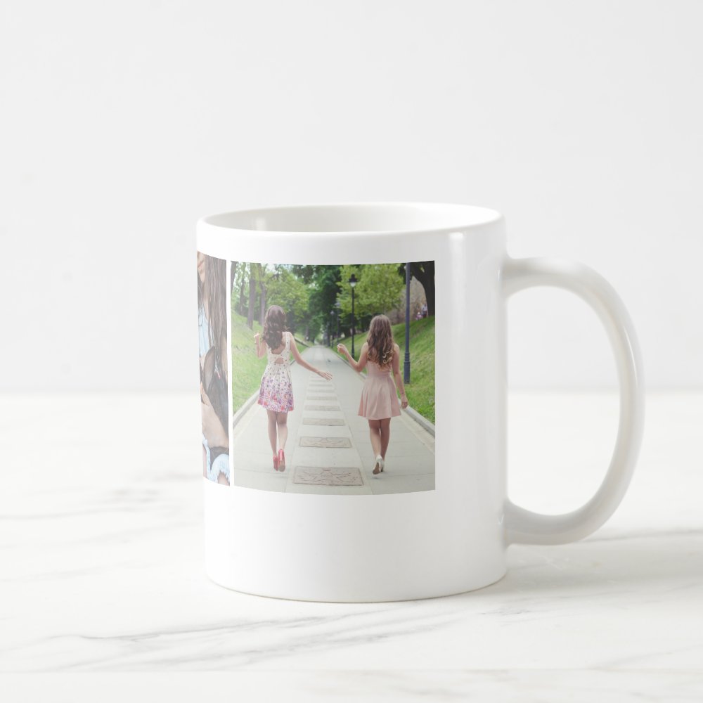 Best Sister Modern Minimal Custom Photo Coffee Mug