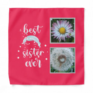 Best Sister Photo Template Bandana