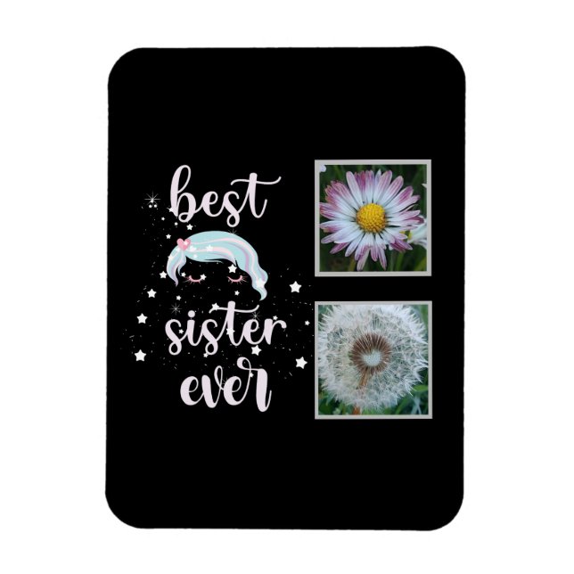 Best Sister Photo Template Magnet (Vertical)