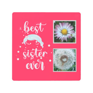 Best Sister Photo Template Metal Print