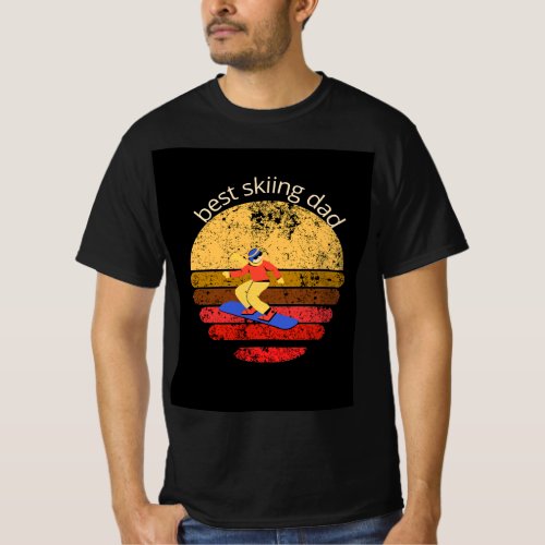  best skiing dad T_Shirt