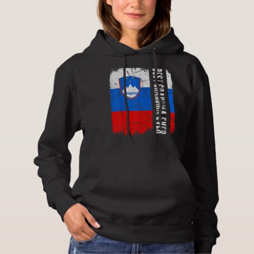 Best Slovenian Grandma Ever Slovenia Flag Mothers Hoodie