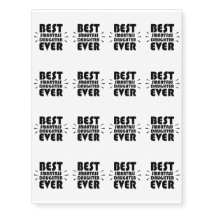 Best Smartass Daughter Ever Halloween Temporary Tattoos