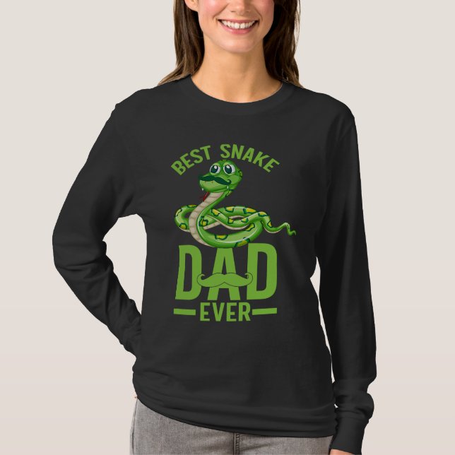 Best Snake Dad Ever Snake Owner Snake  Snakes T-Shirt (Front)