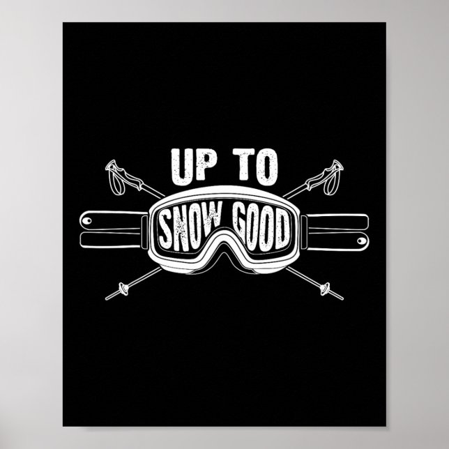 Best Snowboard Skiing Ride Gift Cute Skiers Men Wo Poster (Front)