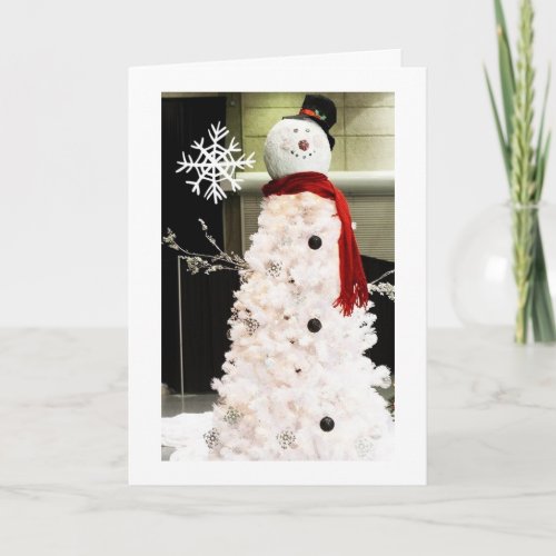 BEST SNOWMAN FOR FRIENDS ACROSS MILES CHRISTMAS HOLIDAY CARD