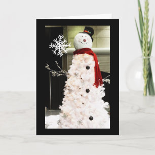 BEST SNOWMAN SAYS "I LOVE YOU" HOLIDAY CARD