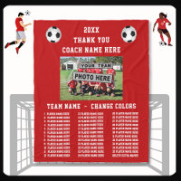 Best Soccer Coach Gifts Thank You, Player's Names