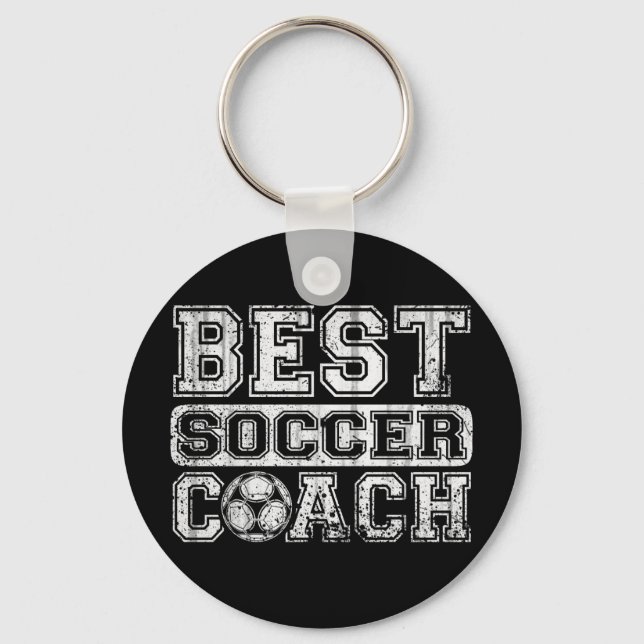 Best Soccer Coach Keychain (Front)