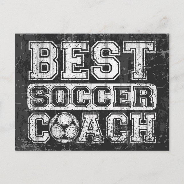 Best Soccer Coach Postcard (Front)