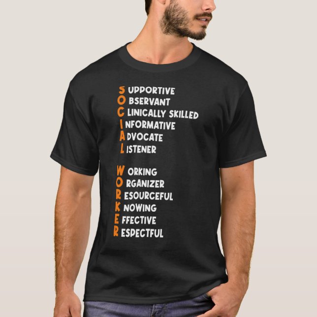 Best Social Worker Appreciation Social Workers T-Shirt (Front)