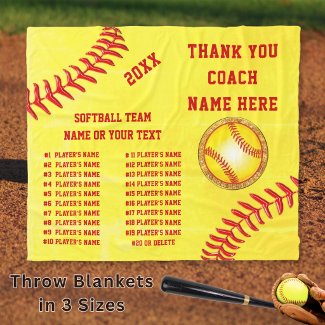 Best Softball Coach Gifts, Personalized, Softball